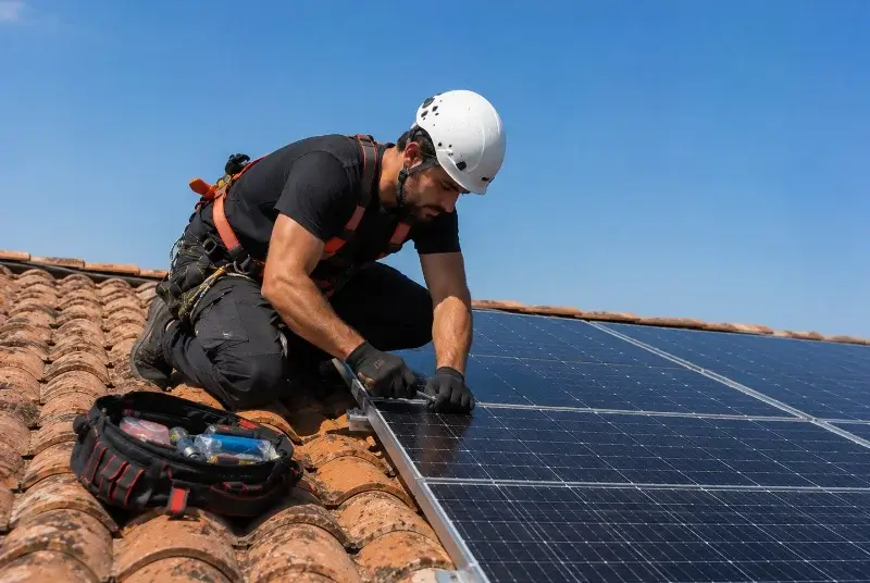 Maintenance et monitoring de panneaux solaires à Dourdain