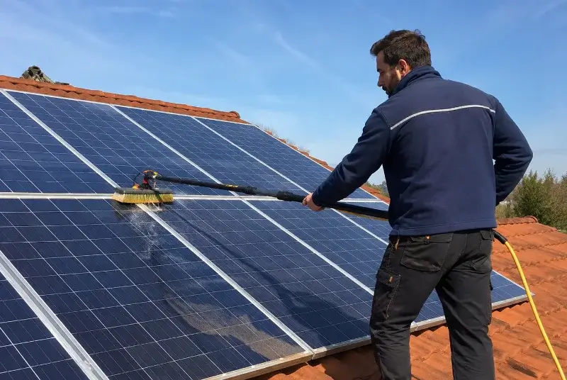 Nettoyage et entretien de panneaux solaires à Dourdain